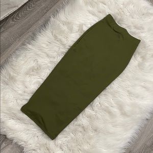 Midi olive FN skirt